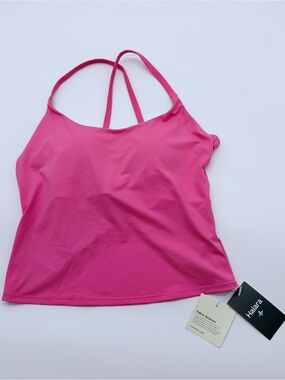 NWT HALARA Bright Pink Cross-Back Tank